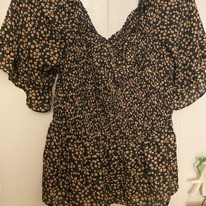 Flower print top